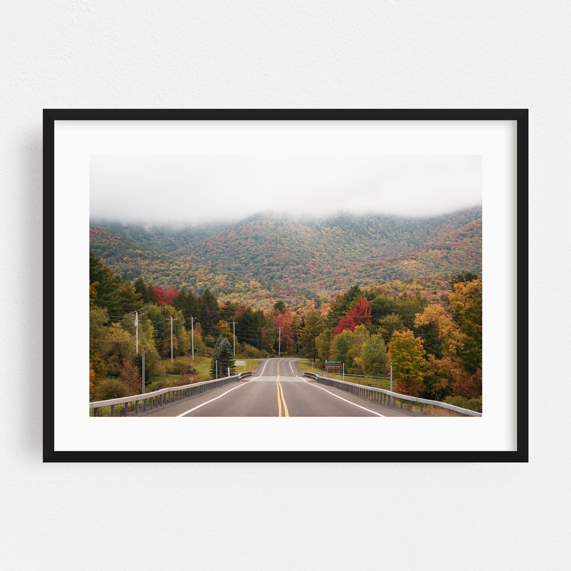 "Catskills Autumn 01" New York Framed Wall Art Print for wholesale by The Americana Project