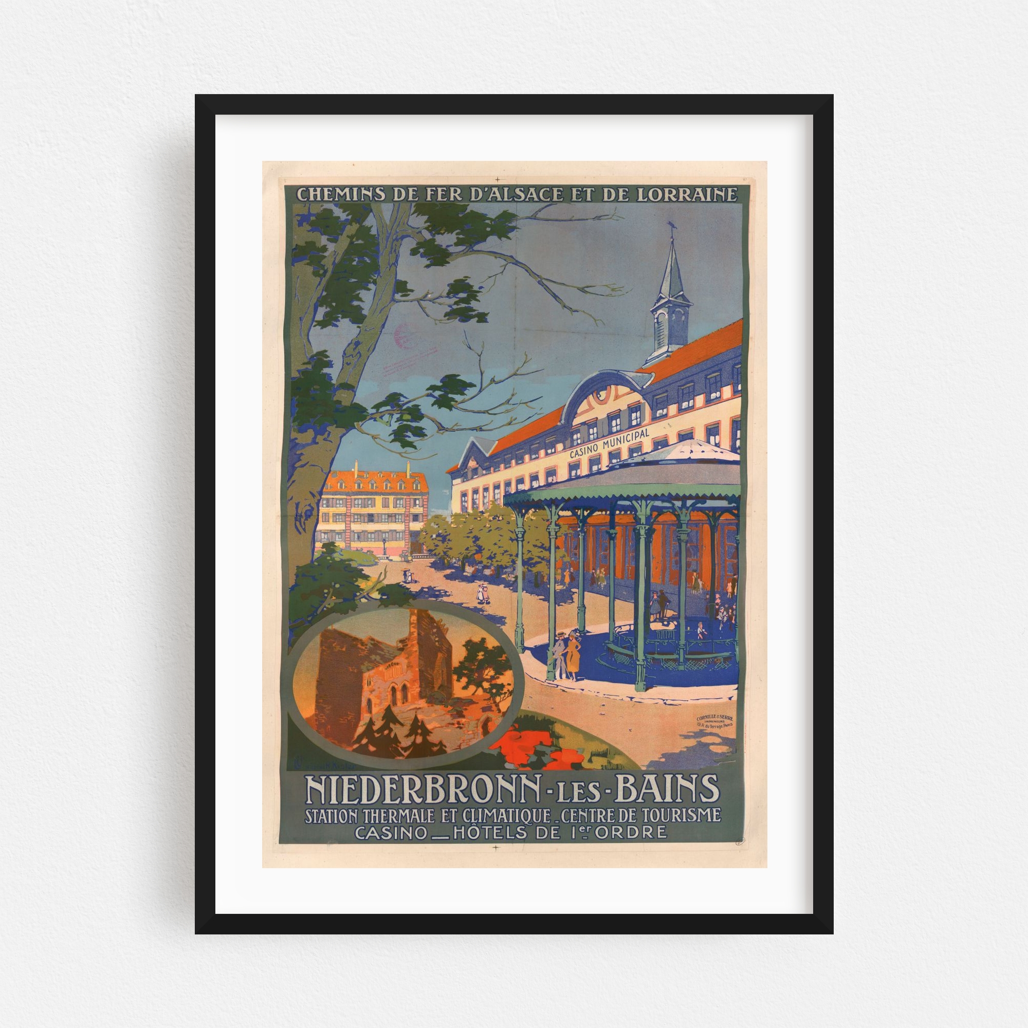 "Chemins de fer d’Alsace et de Lor..." Framed Wall Art Print and other Wholesale alsace restaurant for your store trending on Faire.